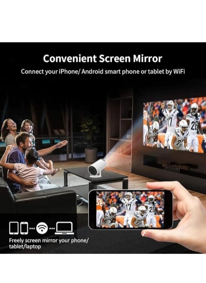 "High-Definition Projector with Retro Gaming: 64GB Storage, WiFi 6, BT 5.0, HDMI/USB Ports" - Image 3