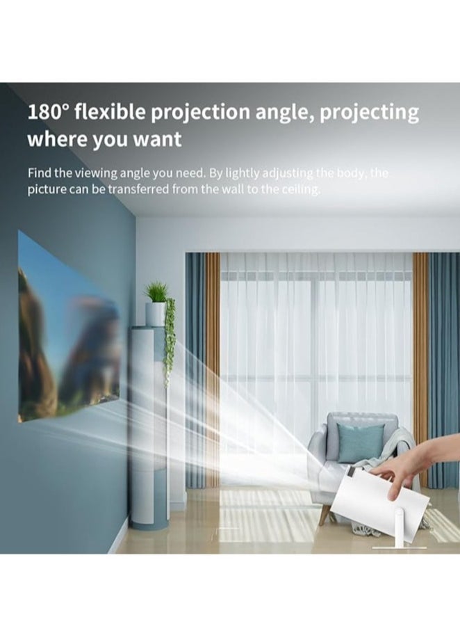 "High-Definition Projector with Retro Gaming: 64GB Storage, WiFi 6, BT 5.0, HDMI/USB Ports" - Image 4