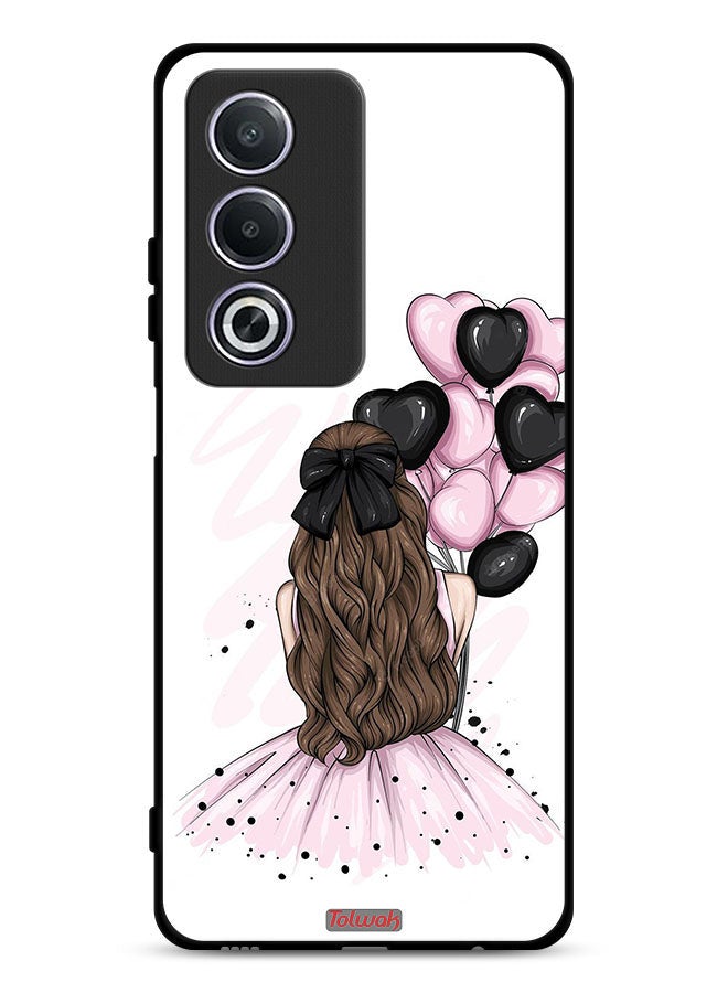Tolwak Oppo A3 Pro 5G Protective Case Cover Holding Balloons Girl Art - Image 1