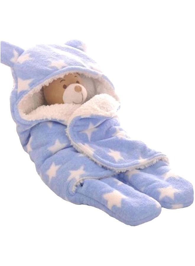 BRANDONN Fleece Baby Blankets New Born Combo Pack of Baby Wearable Wrapper Baby Sleeping Bag for Baby Boys, Baby Girls, Babies (70Cm X 30Cm, 0-6 Months), Grey - Image 4