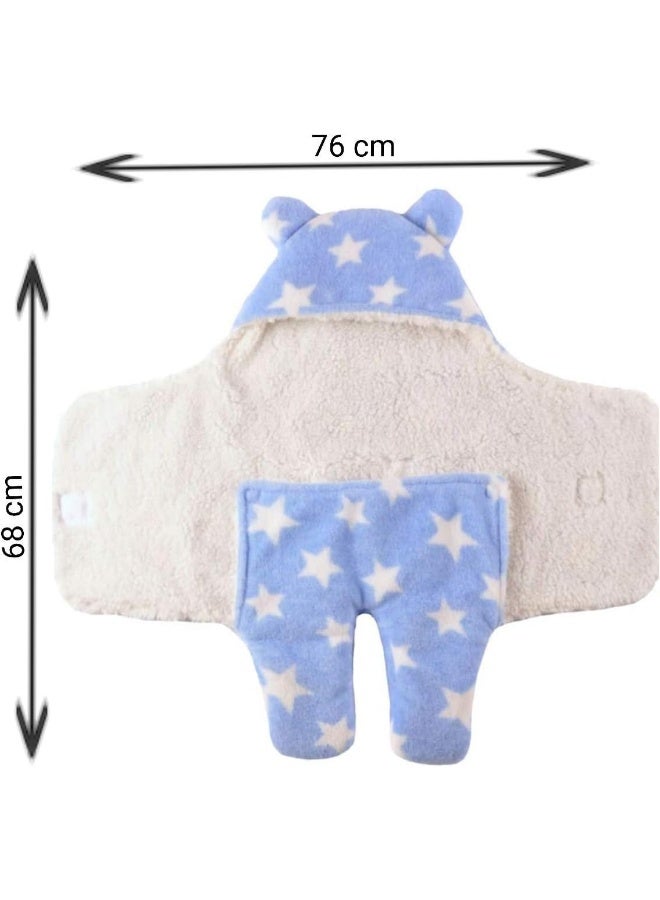 BRANDONN Fleece Baby Blankets New Born Combo Pack of Baby Wearable Wrapper Baby Sleeping Bag for Baby Boys, Baby Girls, Babies (70Cm X 30Cm, 0-6 Months), Grey - Image 5