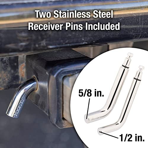 Master Lock Receiver Lock, 1/2 in. and 5/8 in. Swivel Head, Weather Resistant Trailer Coupler Locking Hitch Pin with Keys for Protecting Trailers, RVs, 2866DAT - Image 3