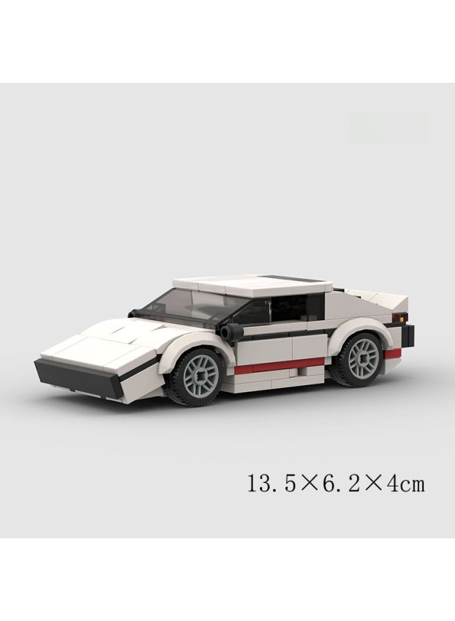 Children's Toy Car Model Racing Car Compatible Lego Small Particle Diy Building Blocks Educational Science Technology-Color:M10135 Lotus Elf-Specifications:100-400 Granules  - Image 1
