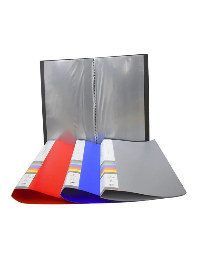 LC Presentation Display Book Folder, Display File Binders for Documents with Plastic Clear Sleeves Document Organizer for School, Office & Personal Use, Display File (Pack of 1, 10 Pocket, A4) - Image 1