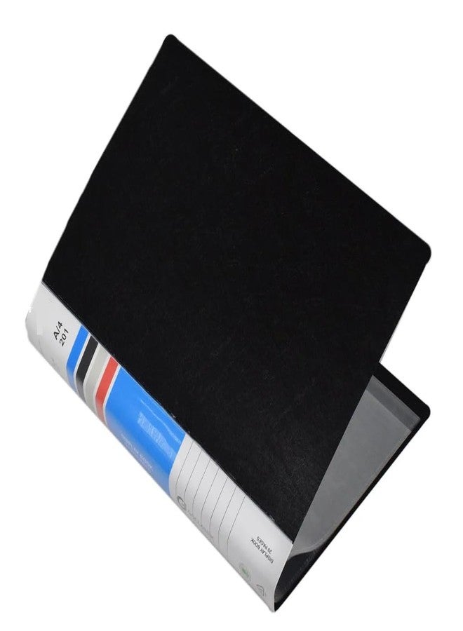 LC Presentation Display Book Folder, Display File Binders for Documents with Plastic Clear Sleeves Document Organizer for School, Office & Personal Use, Display File (Pack of 1, 10 Pocket, A4) - Image 2