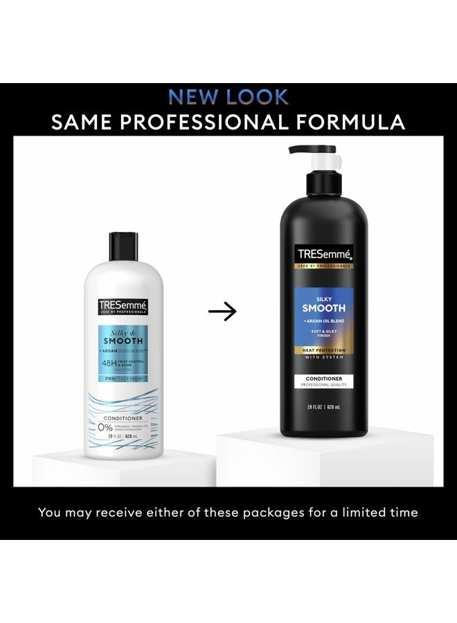 TRESemmé Silky & Smooth Anti-Frizz Conditioner for Frizzy Hair Formulated With Pro Style Technology 28 Fl oz - Image 3
