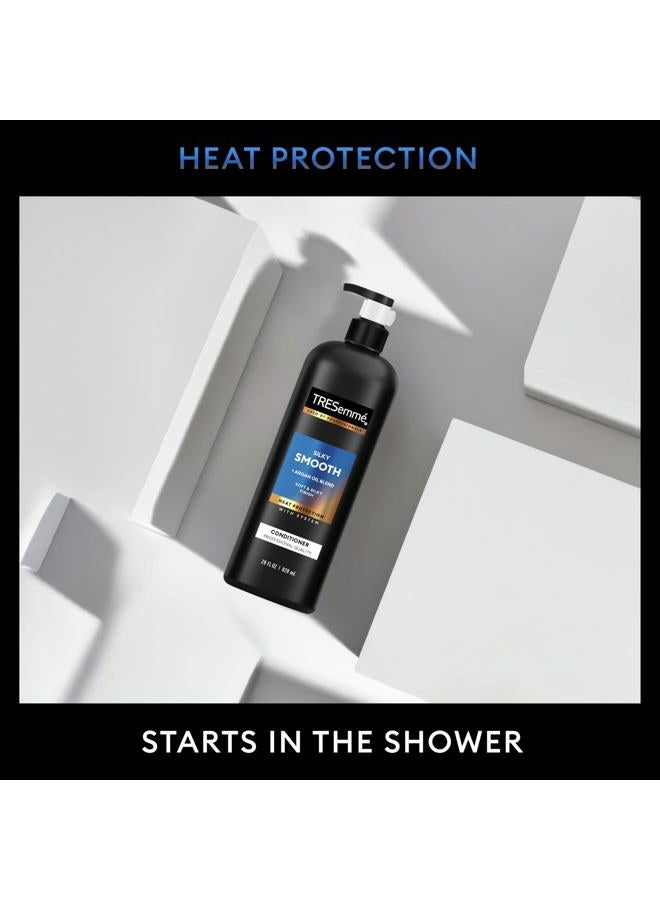 TRESemmé Silky & Smooth Anti-Frizz Conditioner for Frizzy Hair Formulated With Pro Style Technology 28 Fl oz - Image 4