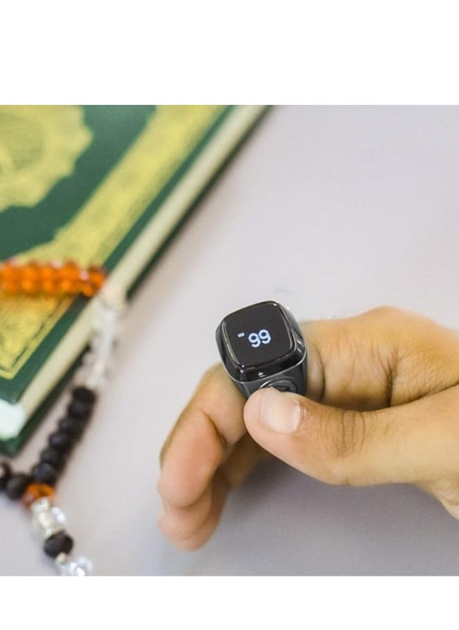 iQIBLA - Digital Counter Tasbeeh, IQIBLA SMART SMART Zikr Ring Noor 20mm Green, World's first Muslim, IQIBLA SMART SMART Zikr Ring - Image 1