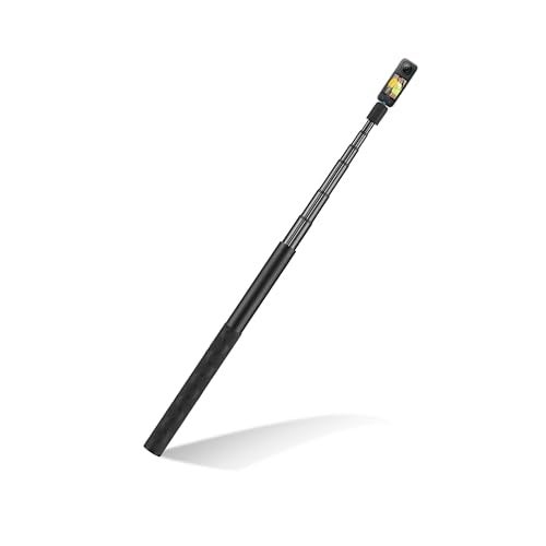 Digitek DTR 495IS Aluminum Invisible Selfie Stick for 360° Cameras, 1.5meter, 5-Section Adjustable, Rotation Lock, Anti-Skid Grip, 1kg Load, Compatible with Insta360, GoPro Hero & DJI Action Cameras - Image 1