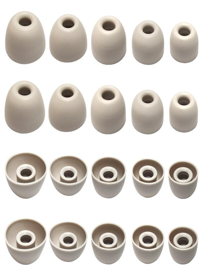 Luckvan أطراف سماعات أذن بديلة لسماعات Powerbeats Pro 2 [10 أزواج] - أطراف سيليكون للسماعات بمقاسات XL/L/M/S/XS متوافقة مع سماعات Beats Studio Buds/Beats Fit Pro/Solo Buds، لون رملي متحرك - Image 1