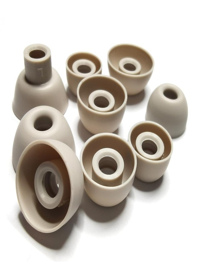 Luckvan أطراف سماعات أذن بديلة لسماعات Powerbeats Pro 2 [10 أزواج] - أطراف سيليكون للسماعات بمقاسات XL/L/M/S/XS متوافقة مع سماعات Beats Studio Buds/Beats Fit Pro/Solo Buds، لون رملي متحرك - Image 3