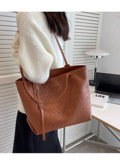 Magic Park Shoulder Tote Bag for Women Brown Tote Bags Large Capacity Crossbody Bag  - Image 1