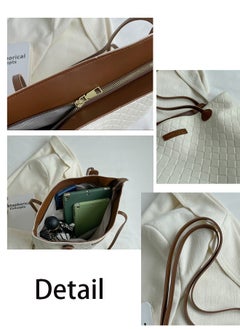 Magic Park Shoulder Tote Bag for Women Brown Tote Bags Large Capacity Crossbody Bag  - Image 5