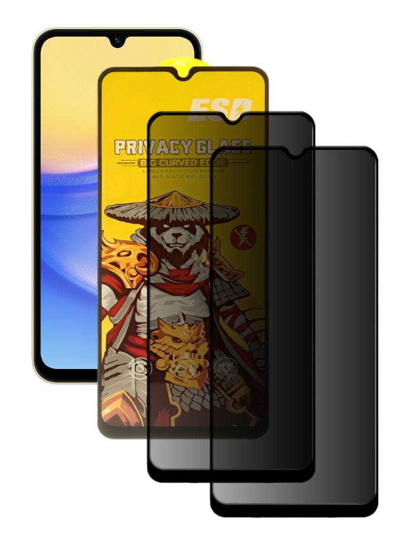 ESD 2 Pieces Tempered Dustproof Glass Screen Protector Compatible For Samsung Galaxy A15 5G - Image 1