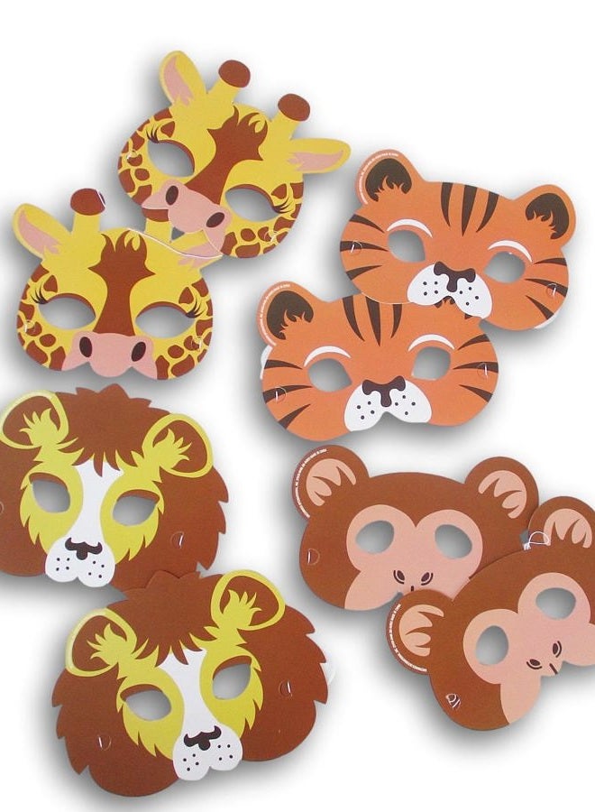 Show-Offs Jungle Party Animal Paper Masks - Party Craft Favors - 8 Count - Image 3