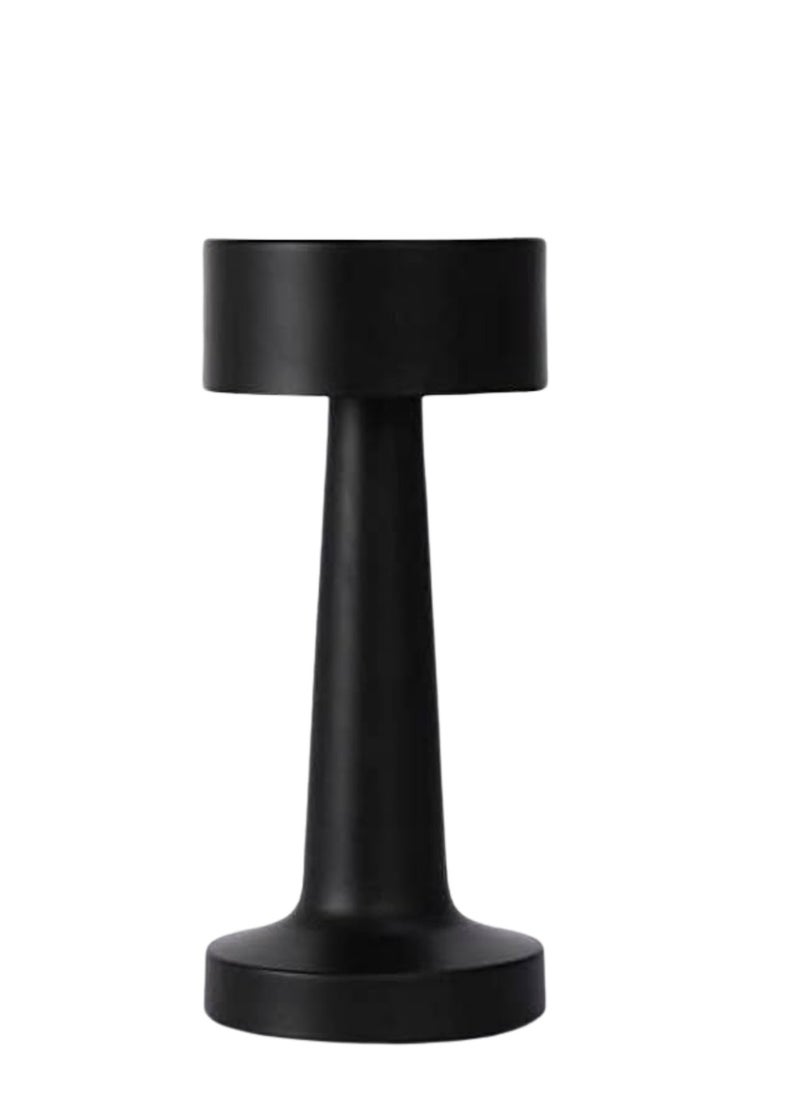VIO Portable Cordless LED Lamp Bedside Night Light with Touch Sensor 3 Color Changing Rechargeable Table Lamp Portable Desk Lamp for Kids Nursery Home Bedroom Nursery Restaurant Cafe Bar Black  - Image 1