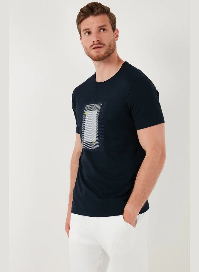 Buratti  Buratti Cotton Slim Fit Crew Neck T Shirt Men's T SHIRT 646R7930 for Men | Best Price UAE
