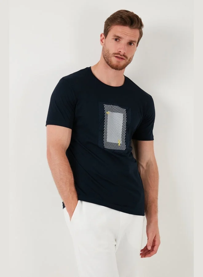 Buratti Cotton Slim Fit Crew Neck T Shirt Men's T SHIRT 646R7930