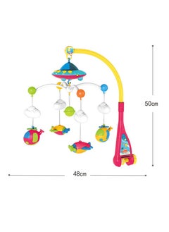 Y&D Musical Baby Crib Mobile Toy With Lights And Music Star Projector Function And Cartoon Rattles Remote Control Musical Box With 108 Melodies Toy For Newborn Sleep  - Image 3