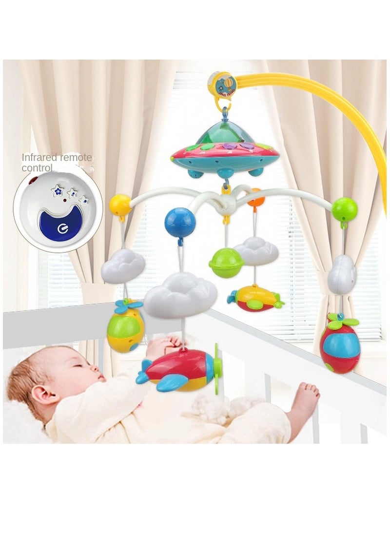 Y&D Musical Baby Crib Mobile Toy With Lights And Music Star Projector Function And Cartoon Rattles Remote Control Musical Box With 108 Melodies Toy For Newborn Sleep  - Image 2