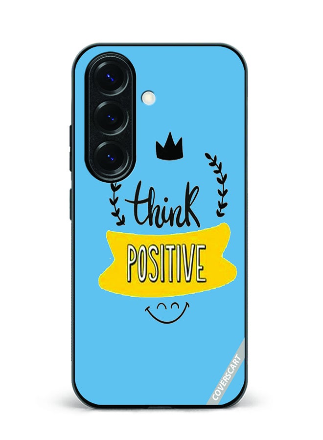 Protective Case Cover For Samsung Galaxy S23 FE Think Positive Design Multicolour