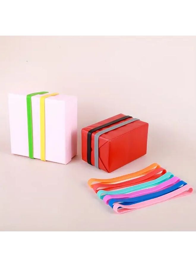 12 Pack Multicolor Silicone Elastic Straps Reusable Foldable Washable Stretch Ties - Image 5