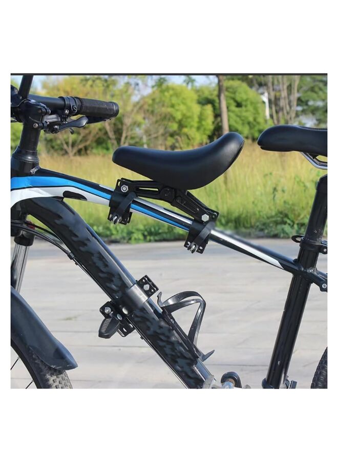 LAMAY Kid Bike Seat Front Mounted, Mountain Bike Parent-Child Cycling, Compatible with All Adult MTB Bike, Black, Kids - Image 3