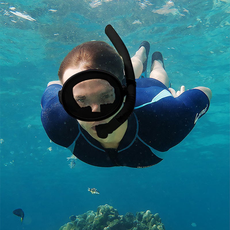 Wave 180° Panoramic Wide View Anti-Fog Scuba Diving Mask with Snorkel for Snorkeling Scuba Diving - Image 5