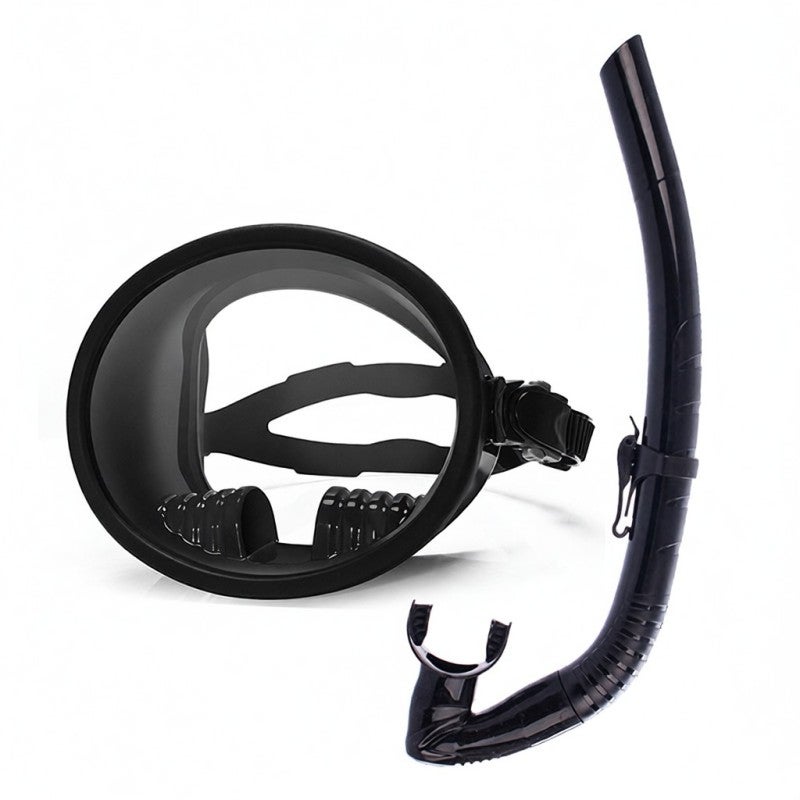 Wave 180° Panoramic Wide View Anti-Fog Scuba Diving Mask with Snorkel for Snorkeling Scuba Diving - Image 1