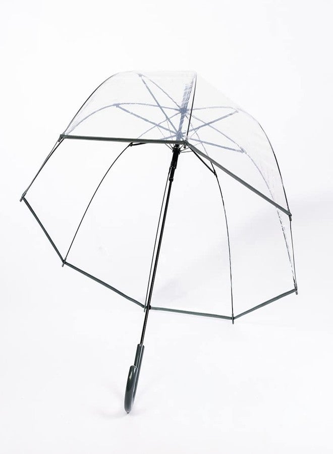 ThreeH Clear Bubble Umbrella Durable Windproof Dome Romantic Rain Umbrella Auto Open Transparent POE Canopy for Weddings,Grey, One Size - Image 2