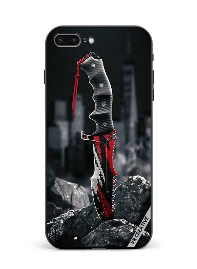 VR CREATIVE Protective Case Cover For Apple iPhone 7 Plus/8 Plus Huntsman Knife Design Multicolour - Image 1