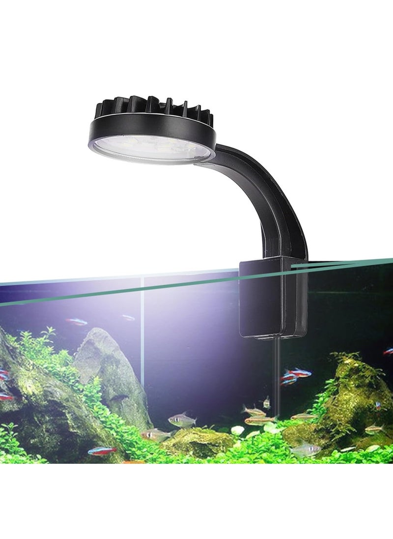 RATSAW LED Aquarium Light 5W Clip on Lamp Aquatic Plant Lighting USB No Stroboscopic Eye protection Clamp Light 12 LEDs for Small Fish Tank Saltwater Aquariums Planted Tank 220V  - Image 1