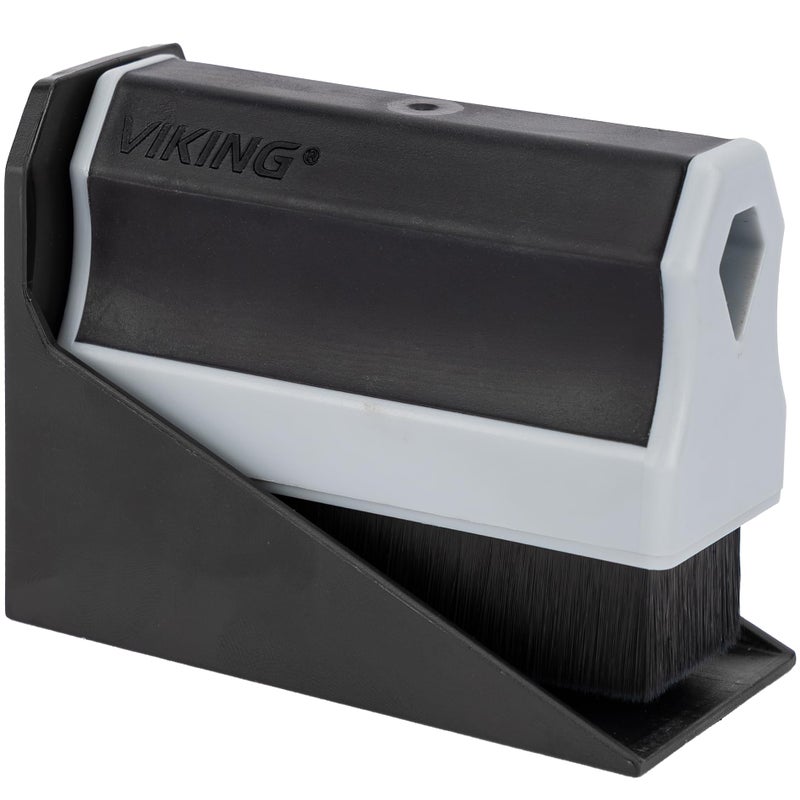 VIKING Tire Shine Applicator Brush, Automotive Tire Dressing Applicator Brush, Storage Stand Included for Car Detailing and Car Wash Kit, Black, 3.1 Inch Bristle Deck - Image 1