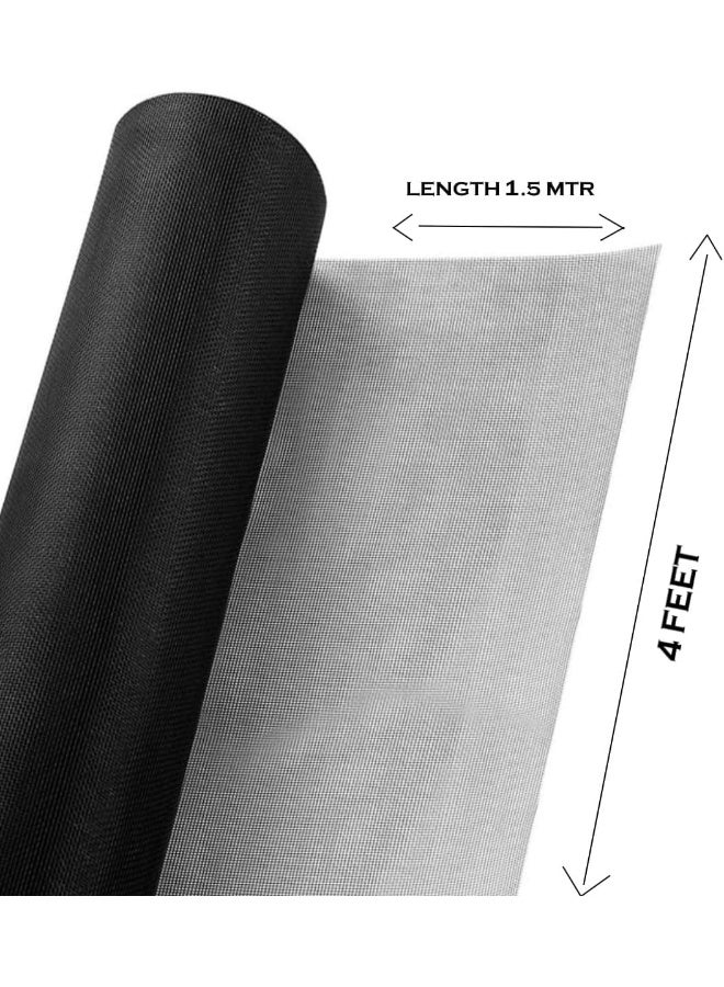 Biella Custom Fiber Fly Insect Net, Anti Mosquito Bug For Windows Doors And Patio, Premium Pet Screen, Net Barrier, Invisible  - Image 2