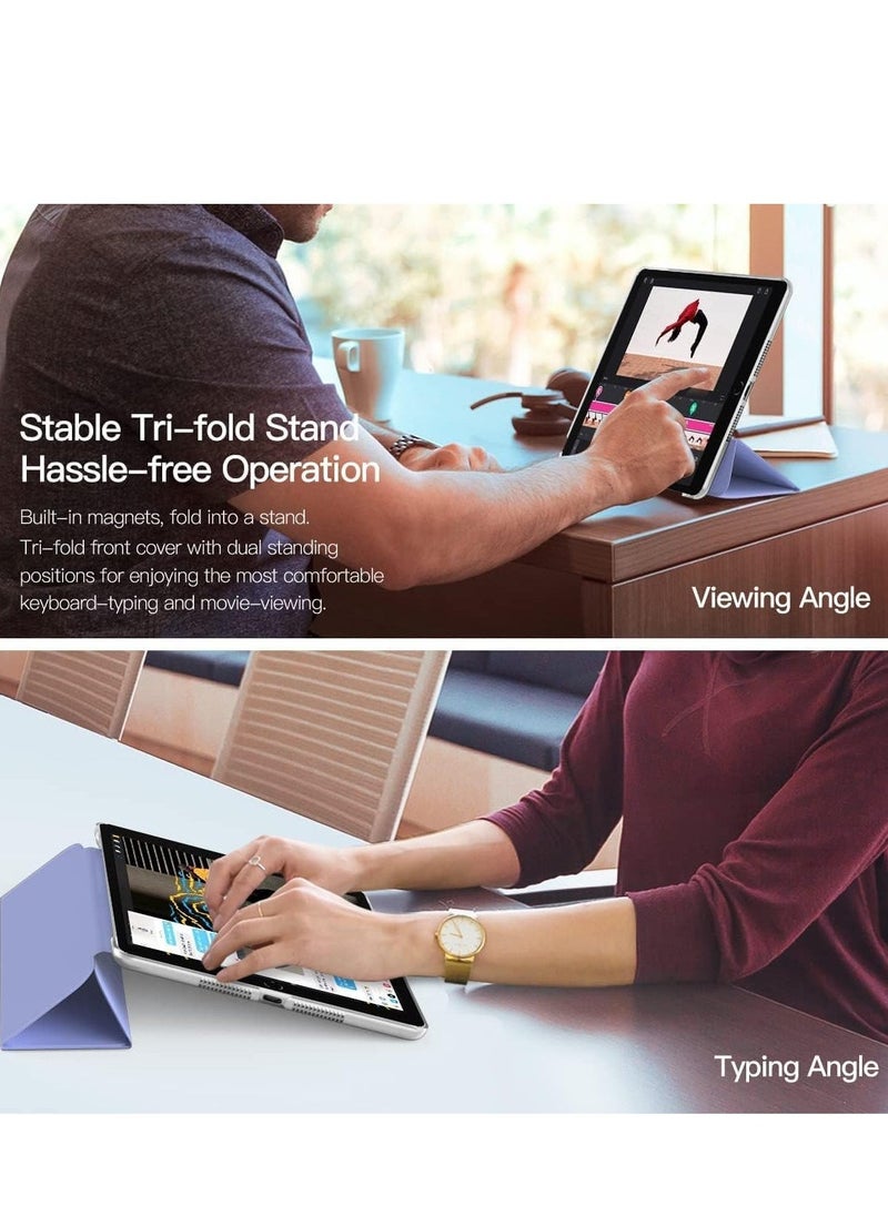 Raxoom iPad 10.2 Case - Compatible with 9th Generation (2021), 8th Generation (2020), 7th Generation (2019) - Slim Translucent Hard PC Protective Smart Cover with Stand - Black - Image 4