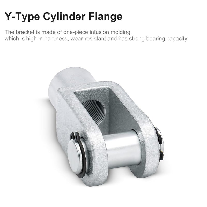 Baomain Y-Type Foot Mount Flange CY-100 for SC100 Series 100mm Bore Pneumatic Air Cylinders, M20x1.5 Thread Port - Image 3