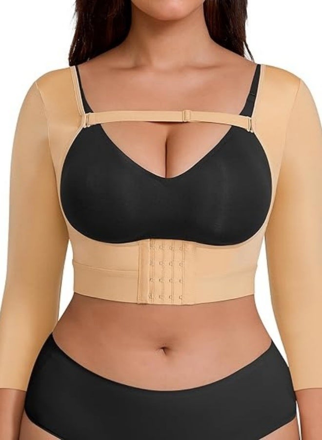 Noor Souq Upper Arm Shaper for Women Faja Post Surgery Slimming Compression Sleeves Arm Lipo Compression Garments - Image 2