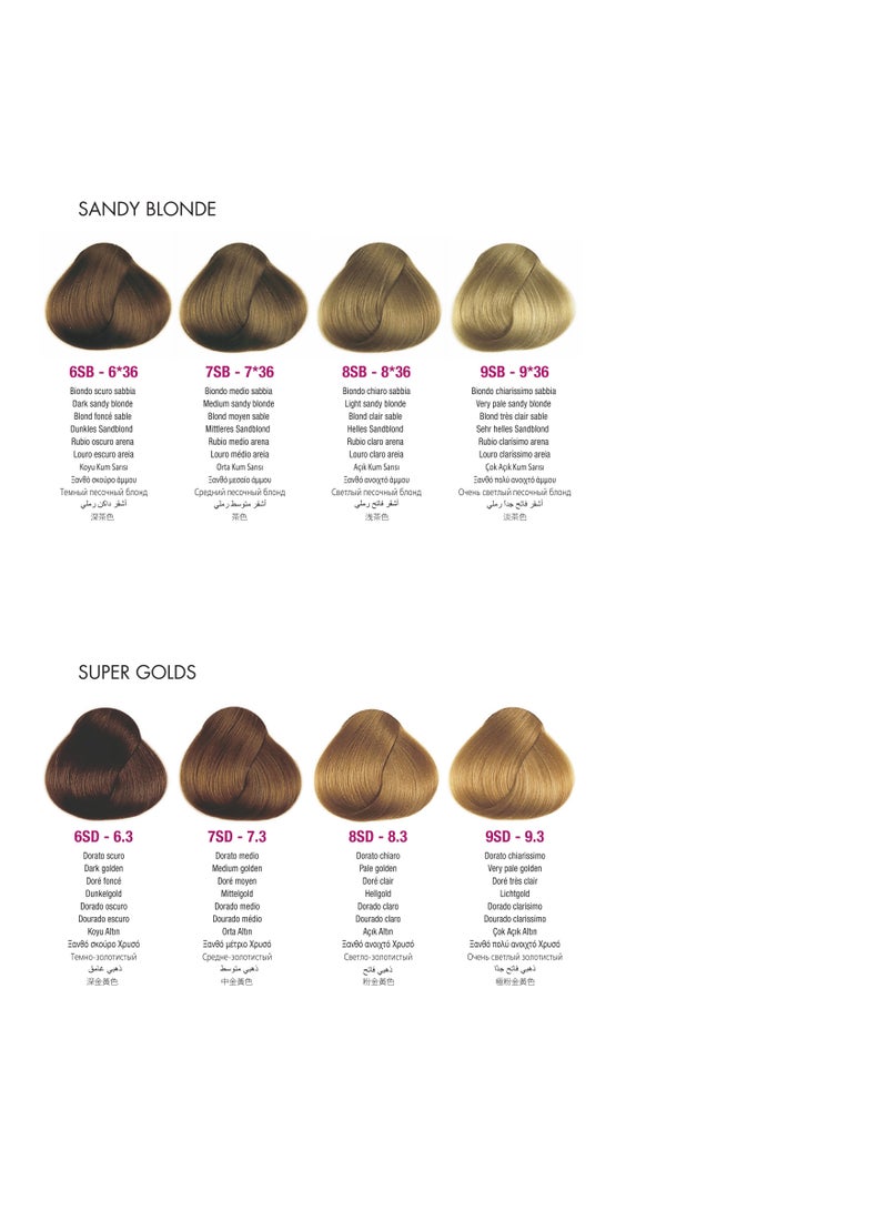 framesi FRAMCOLOR 2001 - كريم صبغ الشعر الدائم 60 مل | 8/SB أشقر رملي فاتح - Image 3