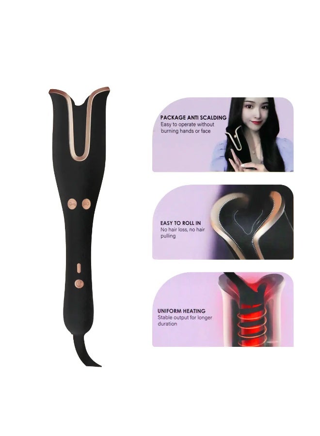 Desert Ceramic Rotating Curler – Professional Styling Tool for Effortless Curls - Image 3