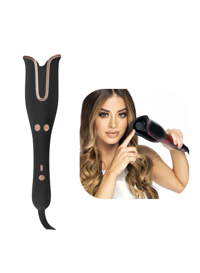 Desert Ceramic Rotating Curler – Professional Styling Tool for Effortless Curls - Image 1
