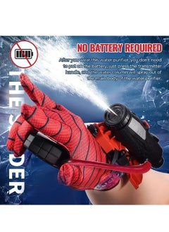 Generic Spider Web Gloves Shooters Costume Toy for Kids Girl Boys, Spiderman Water Gun Cosplay Launcher Action Figure with Wrist Toys Birthday Party Decorations  - Image 4