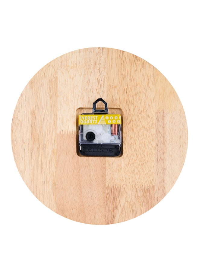 Peachy Loops Wooden Wall Clock - Groovy Triangles - Image 4