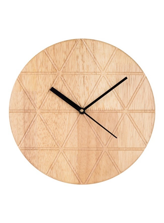 Peachy Loops Wooden Wall Clock - Groovy Triangles - Image 2