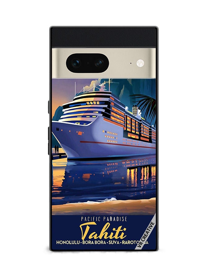 VR CREATIVE Protective Case Cover For Google Pixel 7 Pacific Paradise Design Multicolour - Image 1