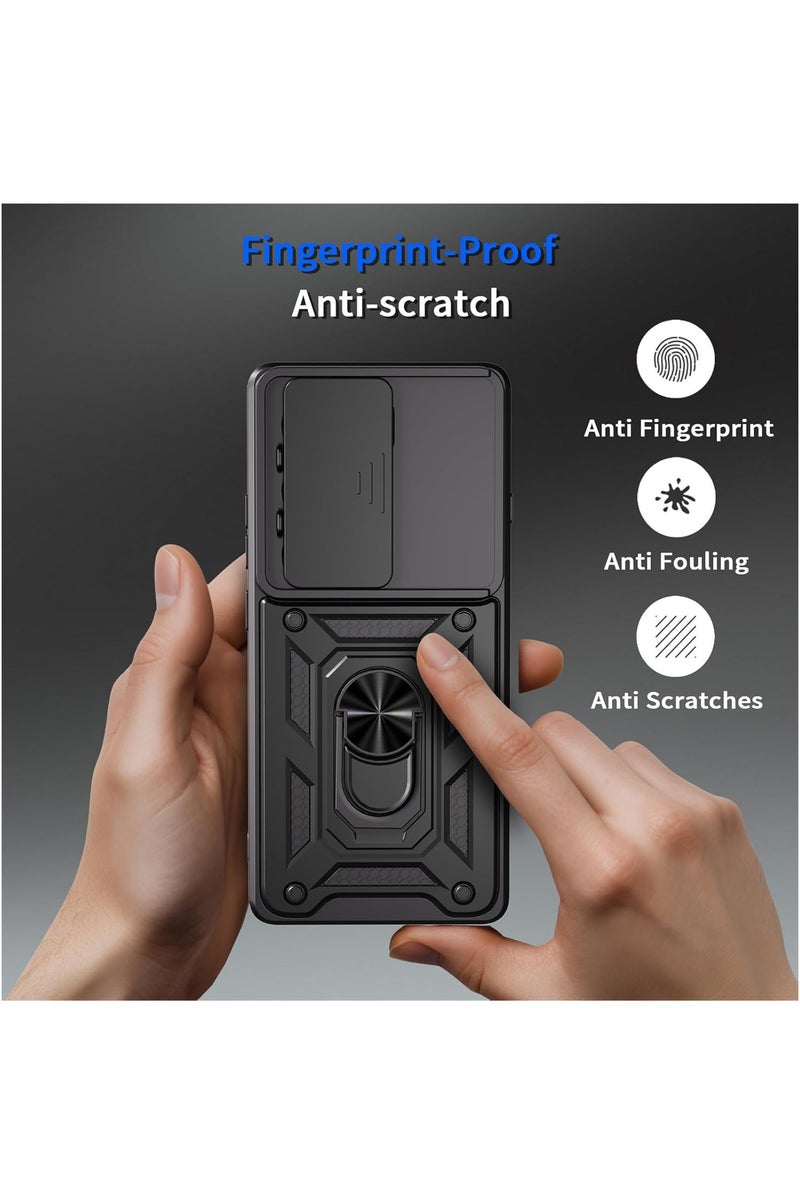 Phone Cover for Tecno Camon 40 Pro 5G with Slide Camera Cover Drop Protective Phone Case with Magnetic Car Mount Holder - Image 2