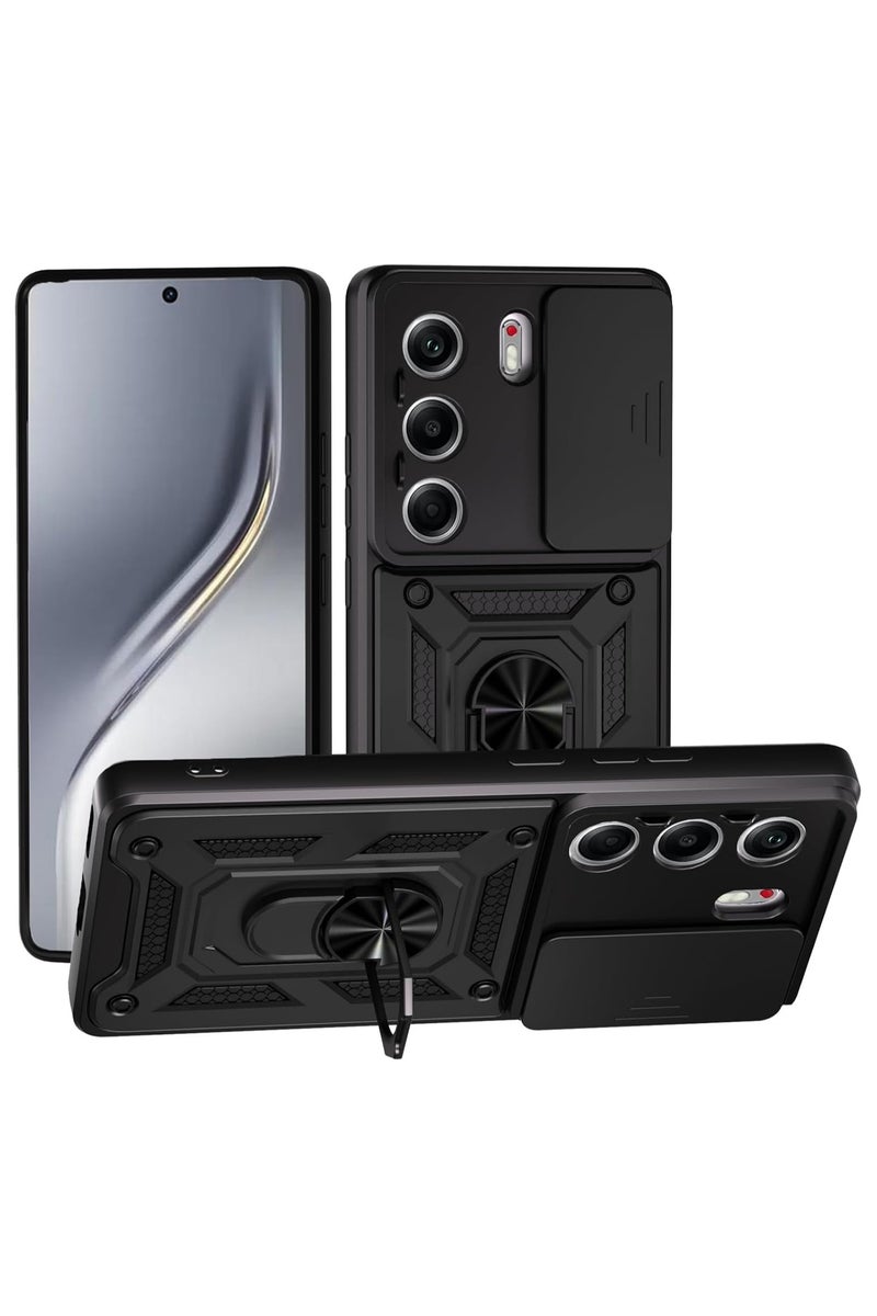 Phone Cover for Tecno Camon 40 Pro 5G with Slide Camera Cover Drop Protective Phone Case with Magnetic Car Mount Holder - Image 1