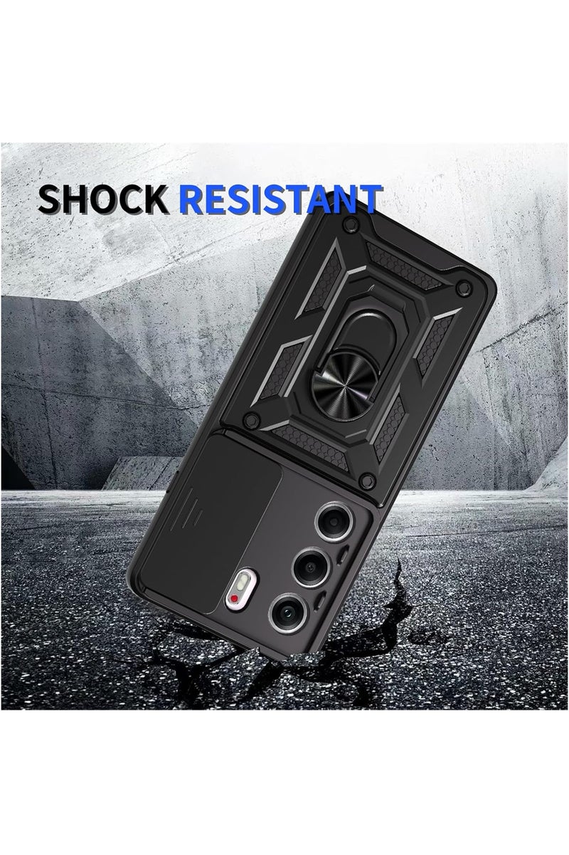 Phone Cover for Tecno Camon 40 Pro 5G with Slide Camera Cover Drop Protective Phone Case with Magnetic Car Mount Holder - Image 3