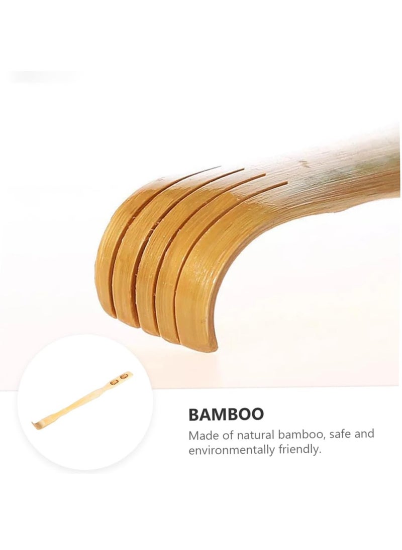 MileMelo 3-Piece Manual Scratching Massage Set Wooden Fascia Massage Roller Trigger Points  for Release Cellulite Sore Muscle Blasting Brown  - Image 4