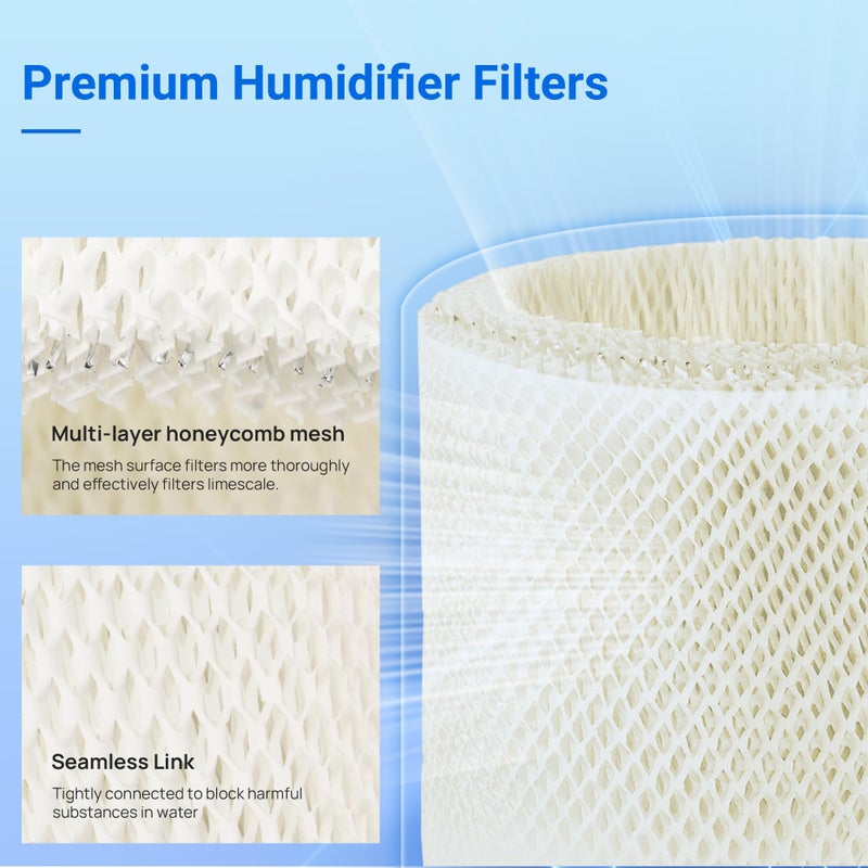 Nishcon Wf2 Humidifier Filter Replacement For Vicks V3500 V3100 V3600 V3900 V3700 Vev320 & Kaz 3020 Cool Mist Humidifiers Pack Of 4 - Image 4