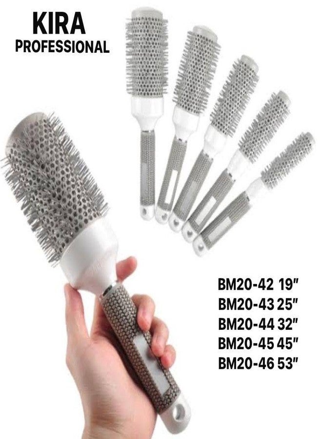 URBAN BOX Professional Ceramic Ionic Round Hair Brush With Natural Boar Bristle For Blow Drying, Styling, Curling And Shine (25 MM) - Image 5